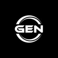 gen logo diseño, inspiración para un único identidad. moderno elegancia y creativo diseño. filigrana tu éxito con el sorprendentes esta logo. vector