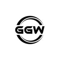 ggw logo diseño, inspiración para un único identidad. moderno elegancia y creativo diseño. filigrana tu éxito con el sorprendentes esta logo. vector