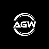 AGW Logo Design, Inspiration for a Unique Identity. Modern Elegance and Creative Design. Watermark Your Success with the Striking this Logo. vector