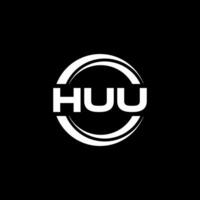 HUU Logo Design, Inspiration for a Unique Identity. Modern Elegance and Creative Design. Watermark Your Success with the Striking this Logo. vector