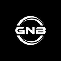 gnb logo diseño, inspiración para un único identidad. moderno elegancia y creativo diseño. filigrana tu éxito con el sorprendentes esta logo. vector