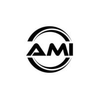 AMI Logo Design, Inspiration for a Unique Identity. Modern Elegance and Creative Design. Watermark Your Success with the Striking this Logo. vector