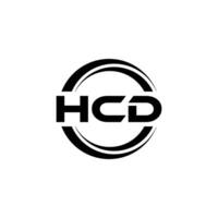 hcd logo diseño, inspiración para un único identidad. moderno elegancia y creativo diseño. filigrana tu éxito con el sorprendentes esta logo. vector