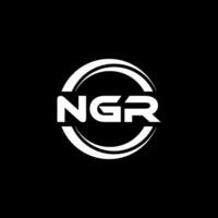 NGR Logo Design, Inspiration for a Unique Identity. Modern Elegance and Creative Design. Watermark Your Success with the Striking this Logo. vector