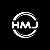 hmj logo diseño, inspiración para un único identidad. moderno elegancia y creativo diseño. filigrana tu éxito con el sorprendentes esta logo. vector