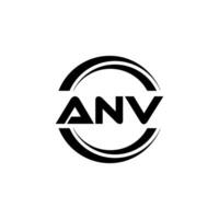 ANV Logo Design, Inspiration for a Unique Identity. Modern Elegance and Creative Design. Watermark Your Success with the Striking this Logo. vector