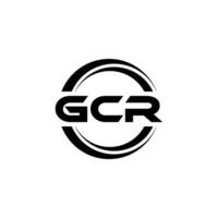 GCR Logo Design, Inspiration for a Unique Identity. Modern Elegance and Creative Design. Watermark Your Success with the Striking this Logo. vector