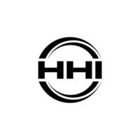 HHI Logo Design, Inspiration for a Unique Identity. Modern Elegance and Creative Design. Watermark Your Success with the Striking this Logo. vector