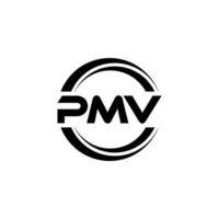 PMV Logo Design, Inspiration for a Unique Identity. Modern Elegance and Creative Design. Watermark Your Success with the Striking this Logo. vector