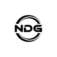 ndg logo diseño, inspiración para un único identidad. moderno elegancia y creativo diseño. filigrana tu éxito con el sorprendentes esta logo. vector