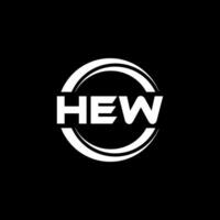 HEW Logo Design, Inspiration for a Unique Identity. Modern Elegance and Creative Design. Watermark Your Success with the Striking this Logo. vector