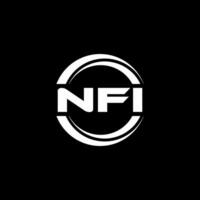 NFI Logo Design, Inspiration for a Unique Identity. Modern Elegance and Creative Design. Watermark Your Success with the Striking this Logo. vector