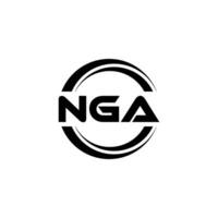 NGA Logo Design, Inspiration for a Unique Identity. Modern Elegance and Creative Design. Watermark Your Success with the Striking this Logo. vector