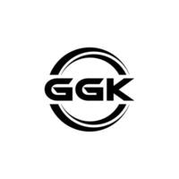 ggk logo diseño, inspiración para un único identidad. moderno elegancia y creativo diseño. filigrana tu éxito con el sorprendentes esta logo. vector