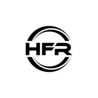 hfr logo diseño, inspiración para un único identidad. moderno elegancia y creativo diseño. filigrana tu éxito con el sorprendentes esta logo. vector