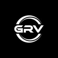 GRV Logo Design, Inspiration for a Unique Identity. Modern Elegance and Creative Design. Watermark Your Success with the Striking this Logo. vector