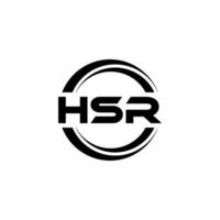 HSR Logo Design, Inspiration for a Unique Identity. Modern Elegance and Creative Design. Watermark Your Success with the Striking this Logo. vector