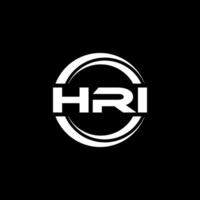 HRI Logo Design, Inspiration for a Unique Identity. Modern Elegance and Creative Design. Watermark Your Success with the Striking this Logo. vector