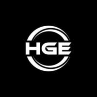 HGE Logo Design, Inspiration for a Unique Identity. Modern Elegance and Creative Design. Watermark Your Success with the Striking this Logo. vector