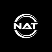 nat logo diseño, inspiración para un único identidad. moderno elegancia y creativo diseño. filigrana tu éxito con el sorprendentes esta logo. vector