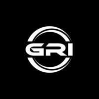 GRI Logo Design, Inspiration for a Unique Identity. Modern Elegance and Creative Design. Watermark Your Success with the Striking this Logo. vector