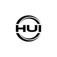 HUI Logo Design, Inspiration for a Unique Identity. Modern Elegance and Creative Design. Watermark Your Success with the Striking this Logo. vector