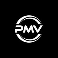 pmv logo diseño, inspiración para un único identidad. moderno elegancia y creativo diseño. filigrana tu éxito con el sorprendentes esta logo. vector