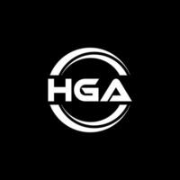 hga logo diseño, inspiración para un único identidad. moderno elegancia y creativo diseño. filigrana tu éxito con el sorprendentes esta logo. vector