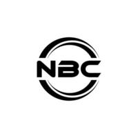 nbc logo diseño, inspiración para un único identidad. moderno elegancia y creativo diseño. filigrana tu éxito con el sorprendentes esta logo. vector