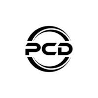 PCD Logo Design, Inspiration for a Unique Identity. Modern Elegance and Creative Design. Watermark Your Success with the Striking this Logo. vector