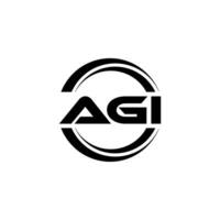 agi logo diseño, inspiración para un único identidad. moderno elegancia y creativo diseño. filigrana tu éxito con el sorprendentes esta logo. vector