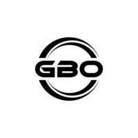 gbo logo diseño, inspiración para un único identidad. moderno elegancia y creativo diseño. filigrana tu éxito con el sorprendentes esta logo. vector