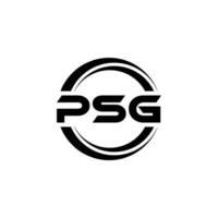psg logo diseño, inspiración para un único identidad. moderno elegancia y creativo diseño. filigrana tu éxito con el sorprendentes esta logo. vector