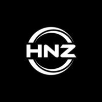 hnz logo diseño, inspiración para un único identidad. moderno elegancia y creativo diseño. filigrana tu éxito con el sorprendentes esta logo. vector