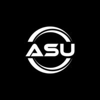 ASU Logo Design, Inspiration for a Unique Identity. Modern Elegance and Creative Design. Watermark Your Success with the Striking this Logo. vector