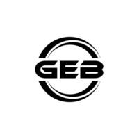 geb logo diseño, inspiración para un único identidad. moderno elegancia y creativo diseño. filigrana tu éxito con el sorprendentes esta logo. vector