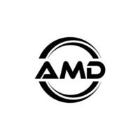 amd logo diseño, inspiración para un único identidad. moderno elegancia y creativo diseño. filigrana tu éxito con el sorprendentes esta logo. vector