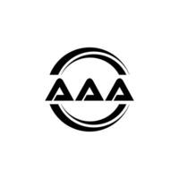 aaa logo diseño, inspiración para un único identidad. moderno elegancia y creativo diseño. filigrana tu éxito con el sorprendentes esta logo. vector