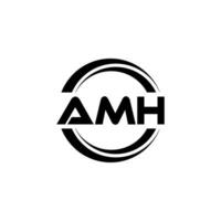 amh logo diseño, inspiración para un único identidad. moderno elegancia y creativo diseño. filigrana tu éxito con el sorprendentes esta logo. vector