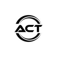 ACT Logo Design, Inspiration for a Unique Identity. Modern Elegance and Creative Design. Watermark Your Success with the Striking this Logo. vector