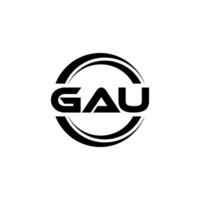 GAU Logo Design, Inspiration for a Unique Identity. Modern Elegance and Creative Design. Watermark Your Success with the Striking this Logo. vector