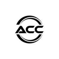 acc logo diseño, inspiración para un único identidad. moderno elegancia y creativo diseño. filigrana tu éxito con el sorprendentes esta logo. vector