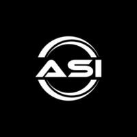 ASI Logo Design, Inspiration for a Unique Identity. Modern Elegance and Creative Design. Watermark Your Success with the Striking this Logo. vector