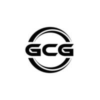 gcg logo diseño, inspiración para un único identidad. moderno elegancia y creativo diseño. filigrana tu éxito con el sorprendentes esta logo. vector