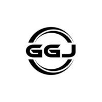 ggj logo diseño, inspiración para un único identidad. moderno elegancia y creativo diseño. filigrana tu éxito con el sorprendentes esta logo. vector