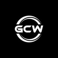 gcw logo diseño, inspiración para un único identidad. moderno elegancia y creativo diseño. filigrana tu éxito con el sorprendentes esta logo. vector