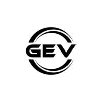 gev logo diseño, inspiración para un único identidad. moderno elegancia y creativo diseño. filigrana tu éxito con el sorprendentes esta logo. vector