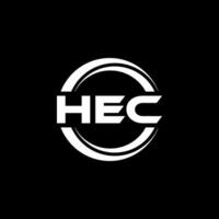 HEC Logo Design, Inspiration for a Unique Identity. Modern Elegance and Creative Design. Watermark Your Success with the Striking this Logo. vector