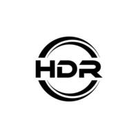 HDR Logo Design, Inspiration for a Unique Identity. Modern Elegance and Creative Design. Watermark Your Success with the Striking this Logo. vector