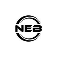 NEB Logo Design, Inspiration for a Unique Identity. Modern Elegance and Creative Design. Watermark Your Success with the Striking this Logo. vector